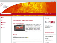 Tablet Screenshot of geotherm-offenburg.de
